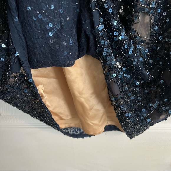 Scala blue sequin cocktail dress, Size 8 - Picture 4 of 8